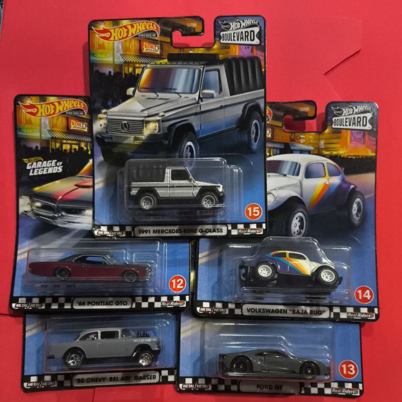 Hot Wheels Boulevard Mix C Set Chevy Gasser Mercedes G Vw Volkswagen