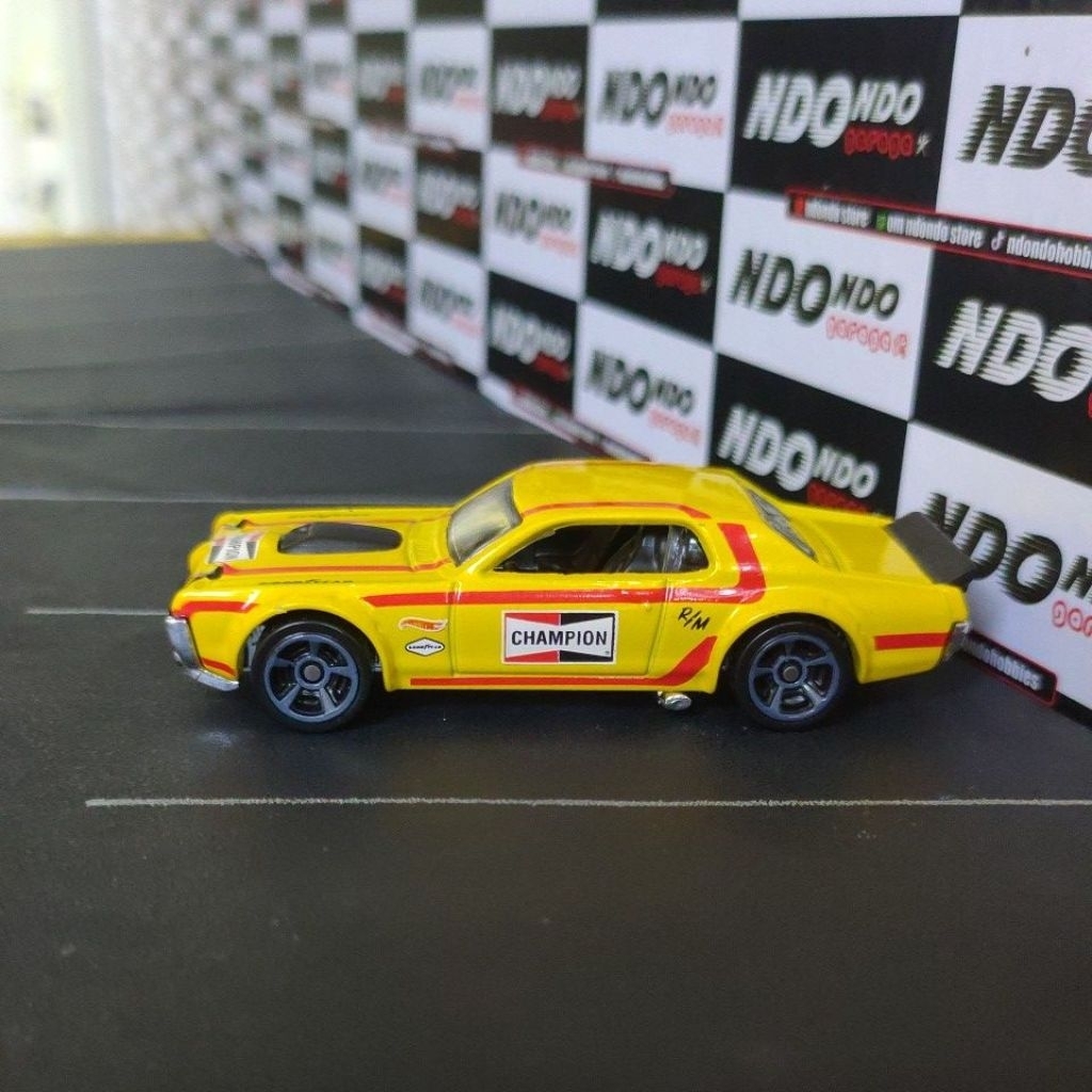 Hot Wheels 68 Mercury Cougar Yellow Champion 2nd Loose 2018 HW Speed