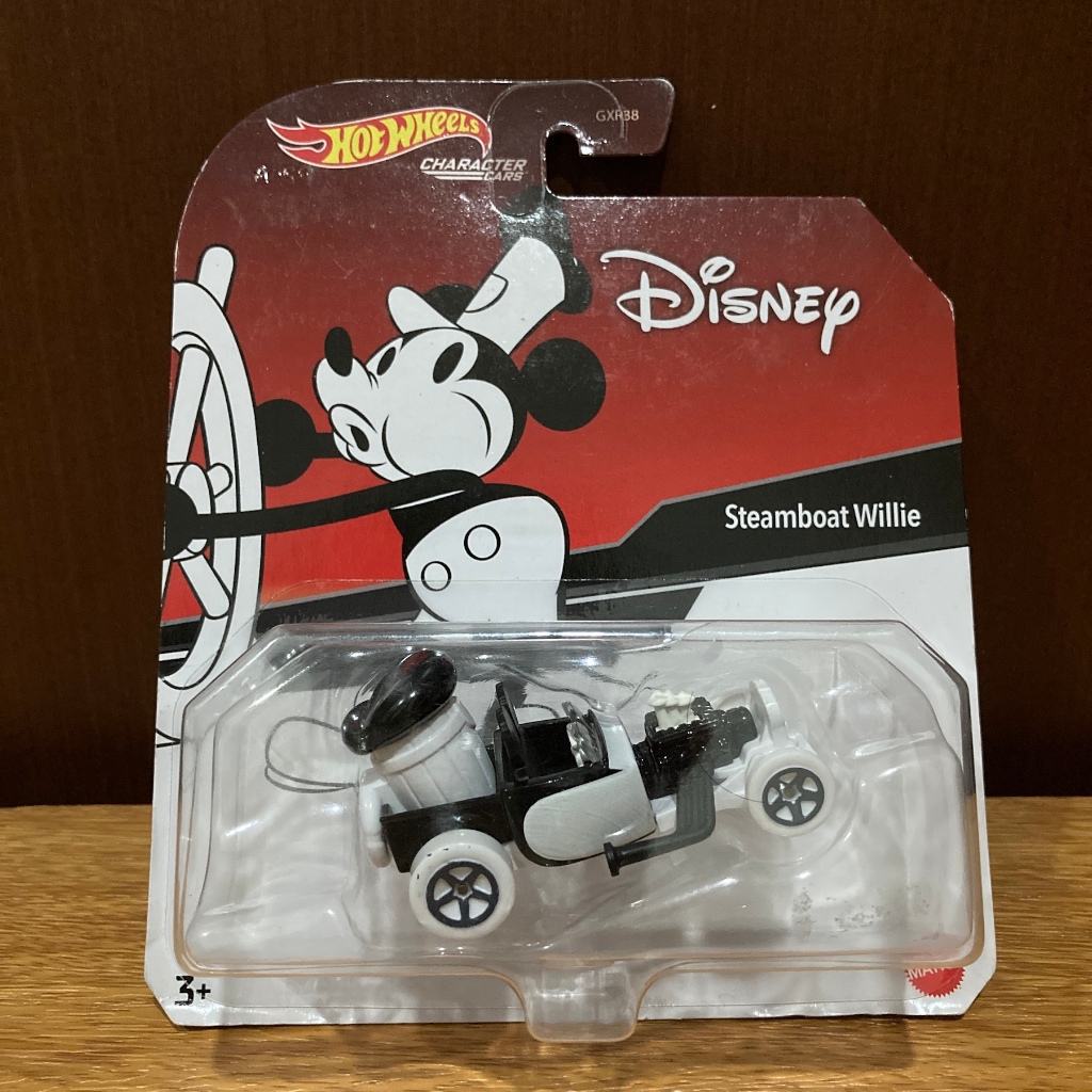 Hot Wheels Character Car Steamboat Willie Mickey DISNEY CHARACTER CARS