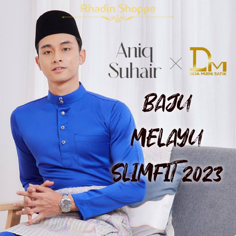 Baju Melayu Muhammad X Aniq Suhair L Slim Fit L Edisi Raya