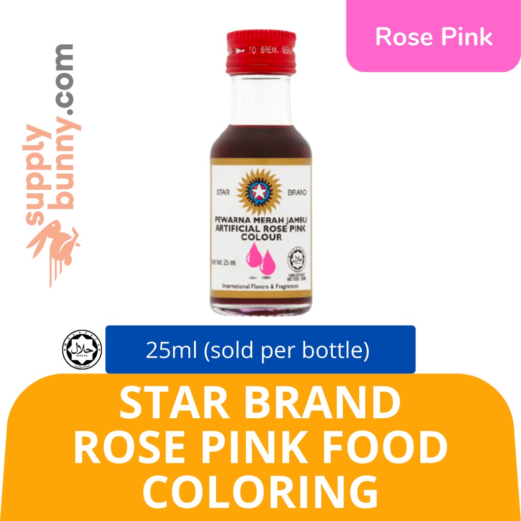 Klang Valler Only Star Brand Artificial Rose Pink Food Colouring Ml