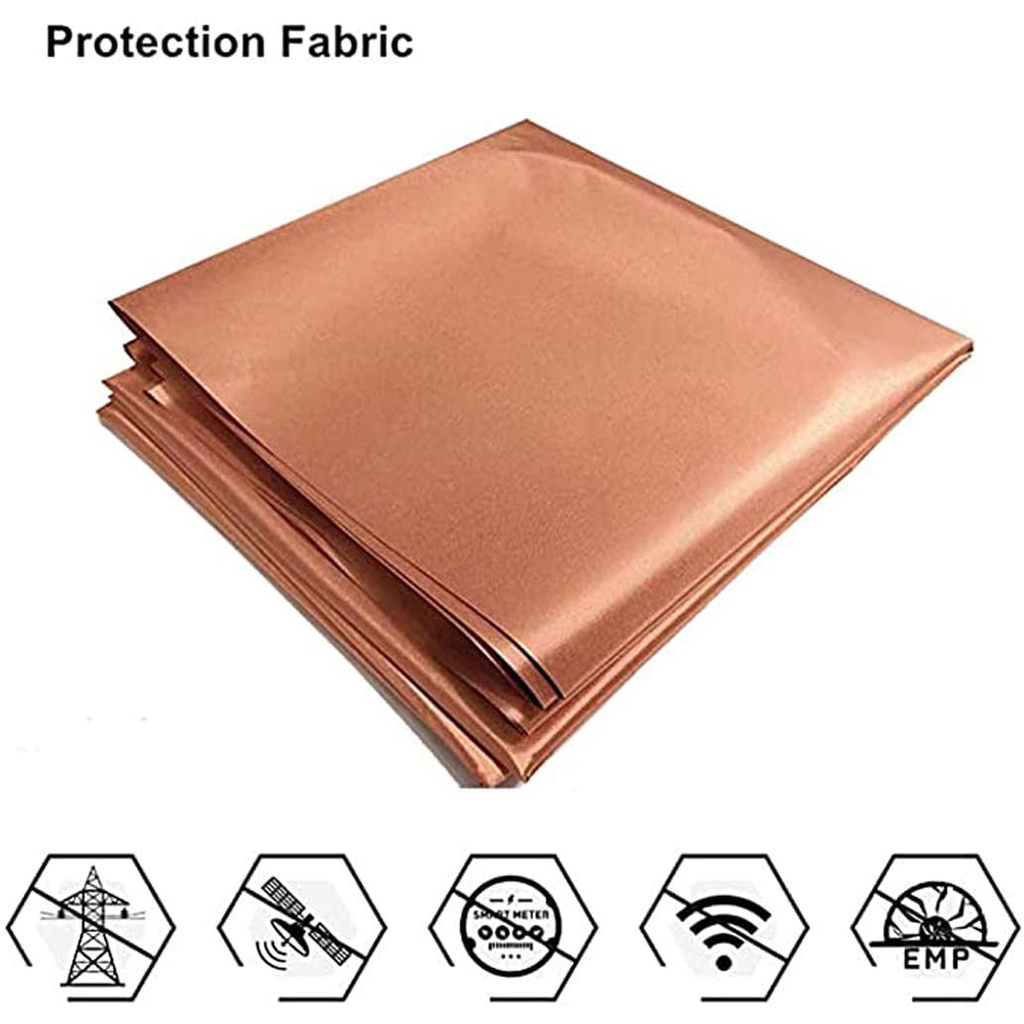 Copper Fabric Blocking RFID RF Reduce EMF EMI Protection Conductive