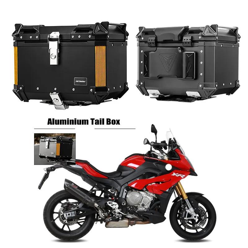 Motorcycle Helmet Box Aluminum Top Tail Rear Luggage Storage Tool Cases