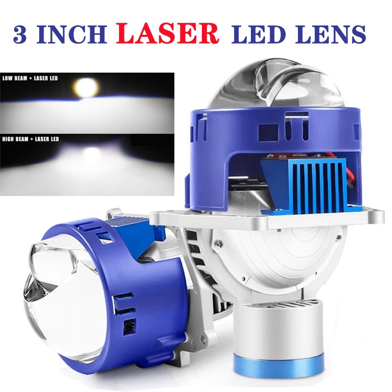 Inch Laser Bi Led Projector Lens Headlights W Lm Hyperboloid