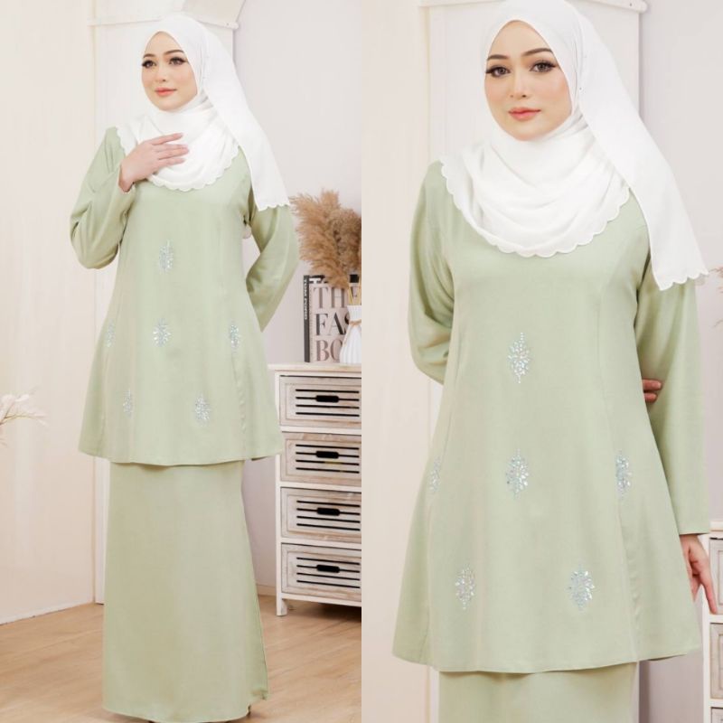 Baju Kurung Riau Diamond Plussize XS 5XL Baju Kurung Besar Baju Kurung