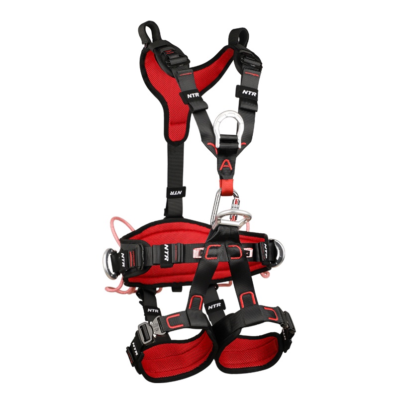 Safety Climbing Full Body Harness Fall Arrester Equipment Kg Load