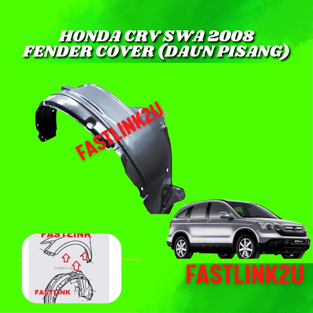 Honda Crv Swa Fender Cover Liner Protector Daun Pisang New