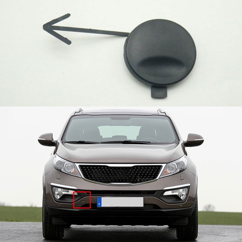 Auto Front Bumper Tow Hook Cover Hauling Hook Eye Lid Trailer Cap For