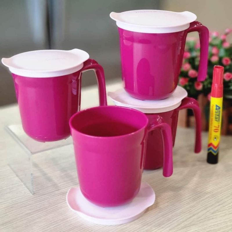 Tupperware Gourmet Mug With Seals Pcs Shopee Malaysia