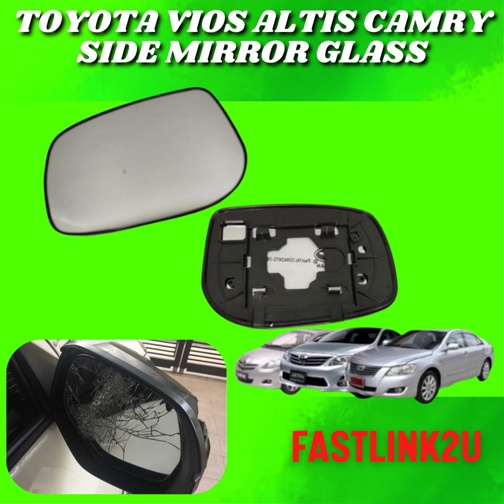 Toyota Vios Dugong 2007 Ncp93 Altis 2008 Camry 2009 Side Mirror Glass