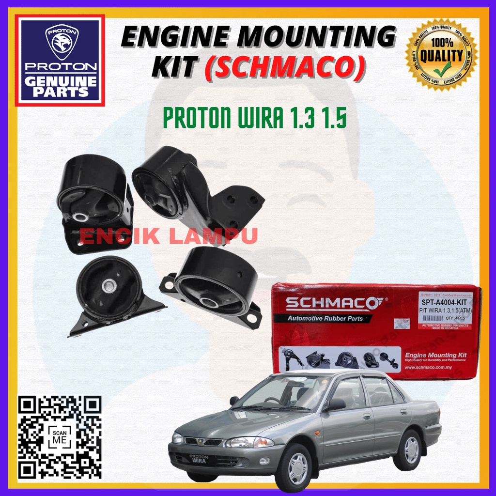 PROTON WIRA 1 3 1 5L SCHMACO ENGINE MOUNTING KIT Shopee Malaysia