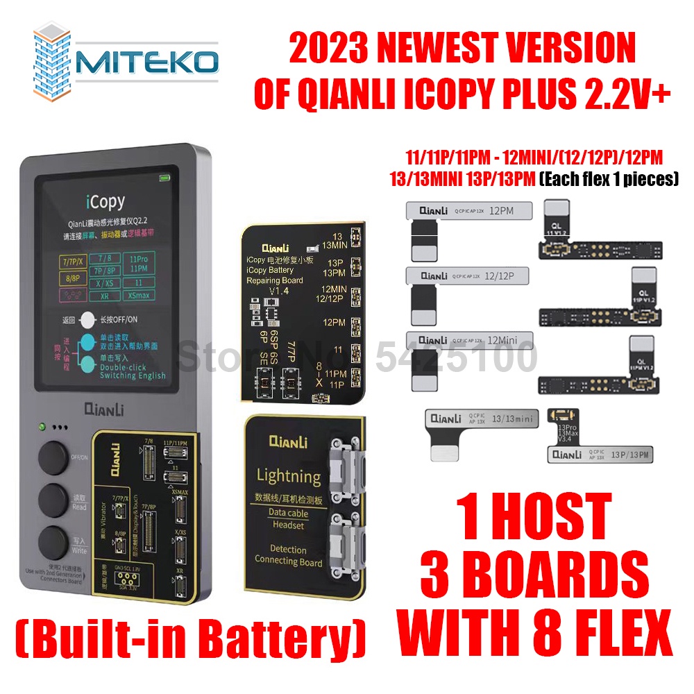 Qianli ICopy Plus 2 2v With Battery Testing Board For 7 8 8P X XR XS