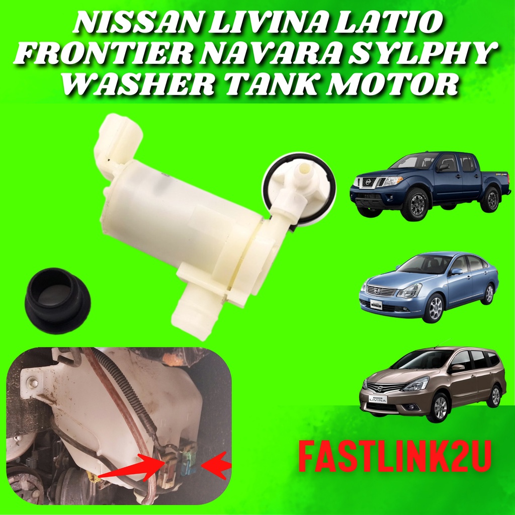 Fastlink Nissan Livina Latio Frontier Navara Sylphy Washer Tank Motor