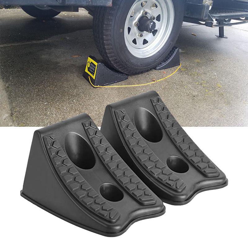 2pcs Set Car Auto Anti Slip Block Rubber Car Tyre Slip Stopper Control