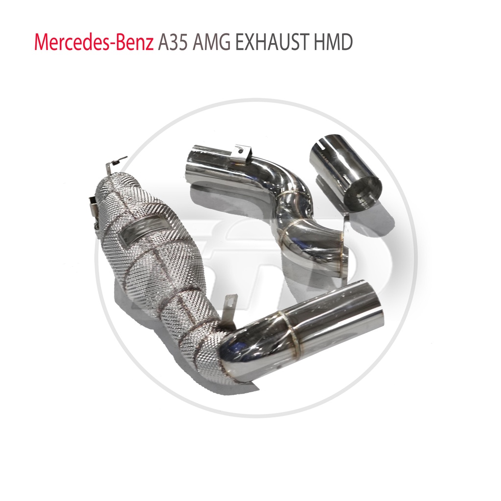 HMD Exhaust System High Flow Performance Downpipe For Mercedes Benz A35