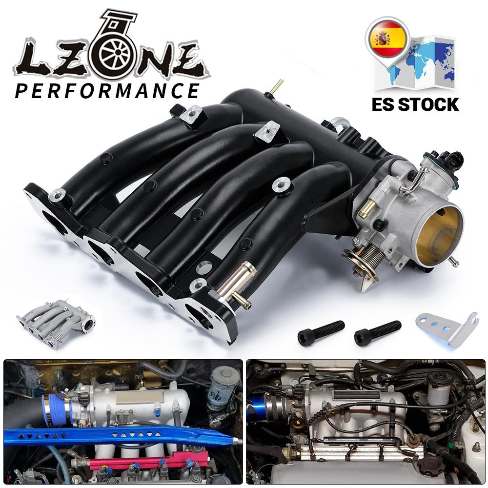 LZONE Aluminum D15 D16 D SERIES Intake Manifold With 70mm Throttle