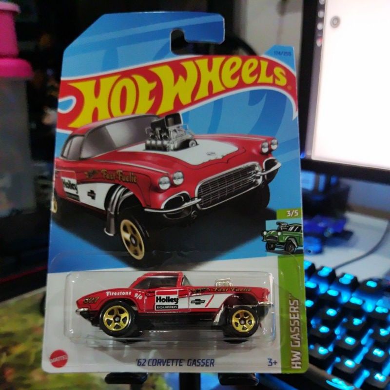 Hot Wheels Case K 2023 62 Corvette Gasser Shopee Malaysia