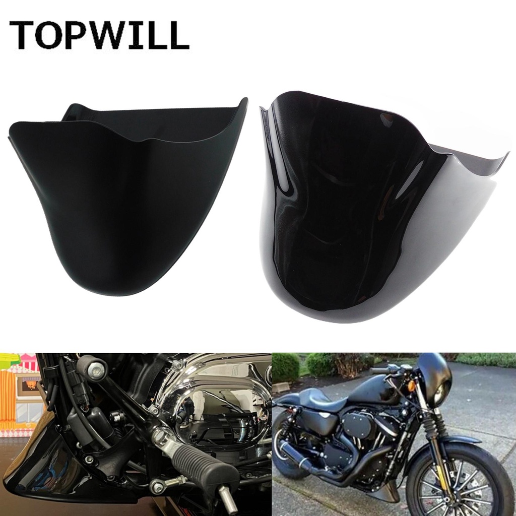 Motorcycle Black Front Bottom Spoiler Mudguard Air Dam Chin Fairing For