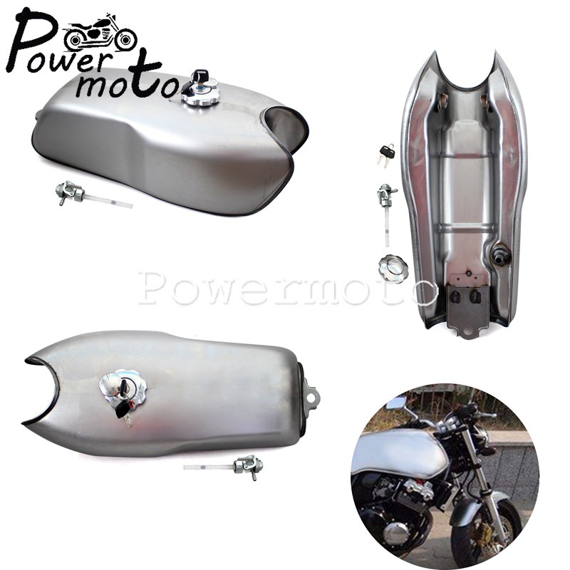 Universal Cafe Racer 9L 2 4 Gallon Gas Fuel Tank Gas Oil Tank For Honda