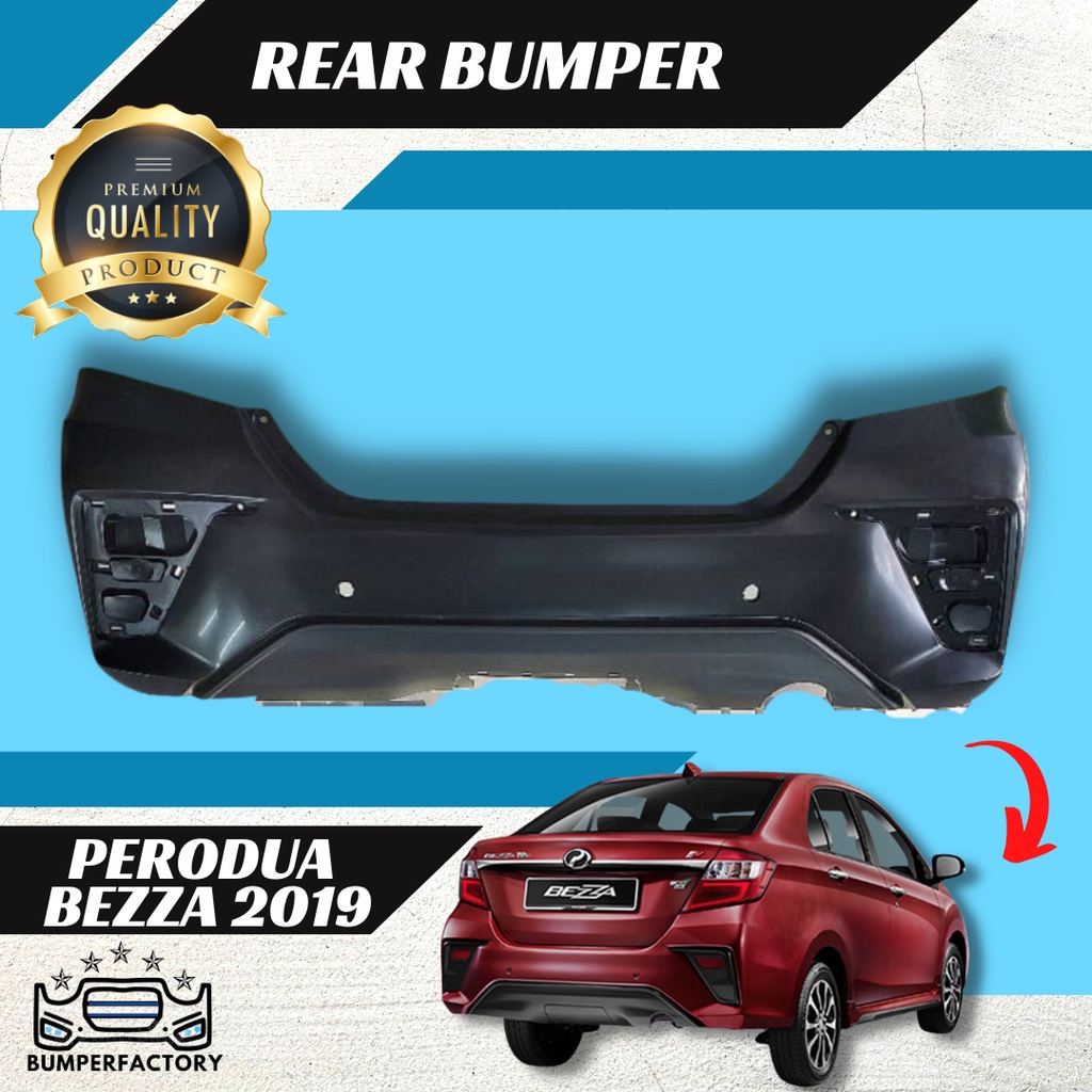 Perodua Bezza 2020 2Nd Model Front Bumper Depan Rear Belakang Pp