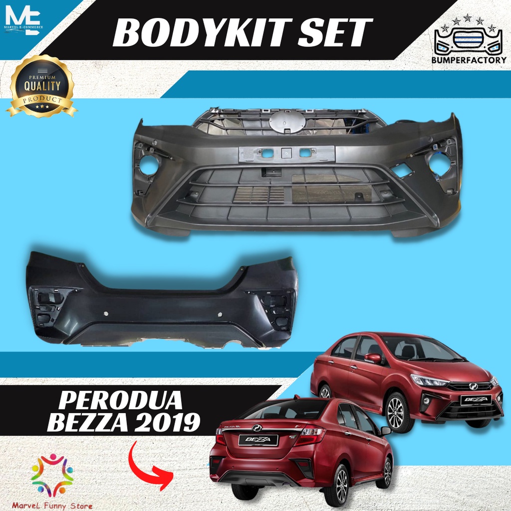 Perodua Bezza 2020 2Nd Model Front Bumper Depan Rear Belakang Pp