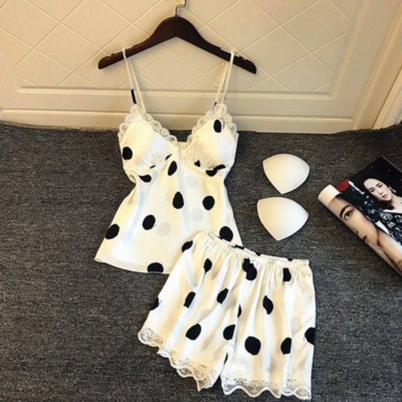 Women Sexy Pajamas Plus Size Lingerie Lace Suspenders Set Shopee Malaysia