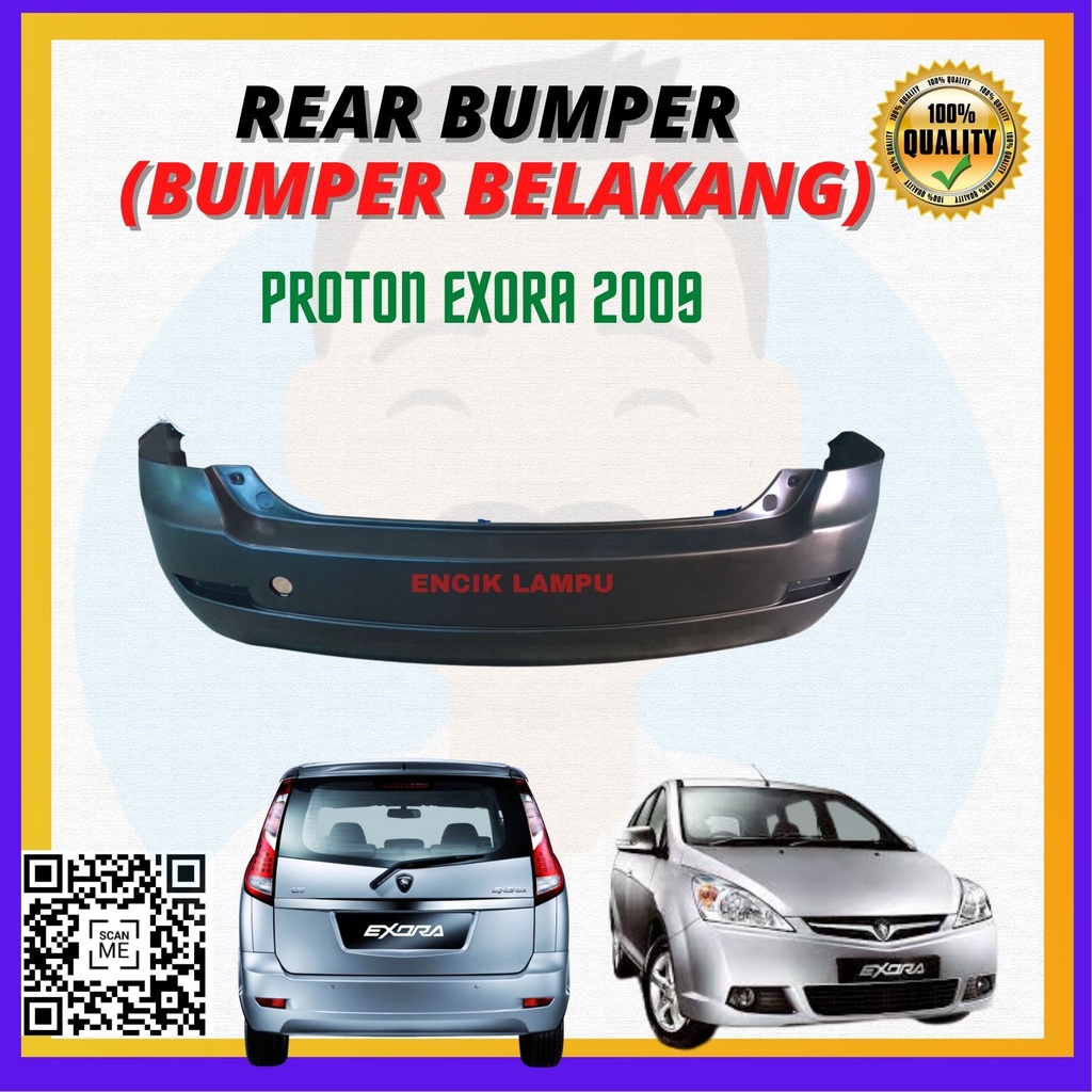 PROTON EXORA 2009 CPS REAR BUMPER BELAKANG PP MATERIAL 100 NEW HIGH