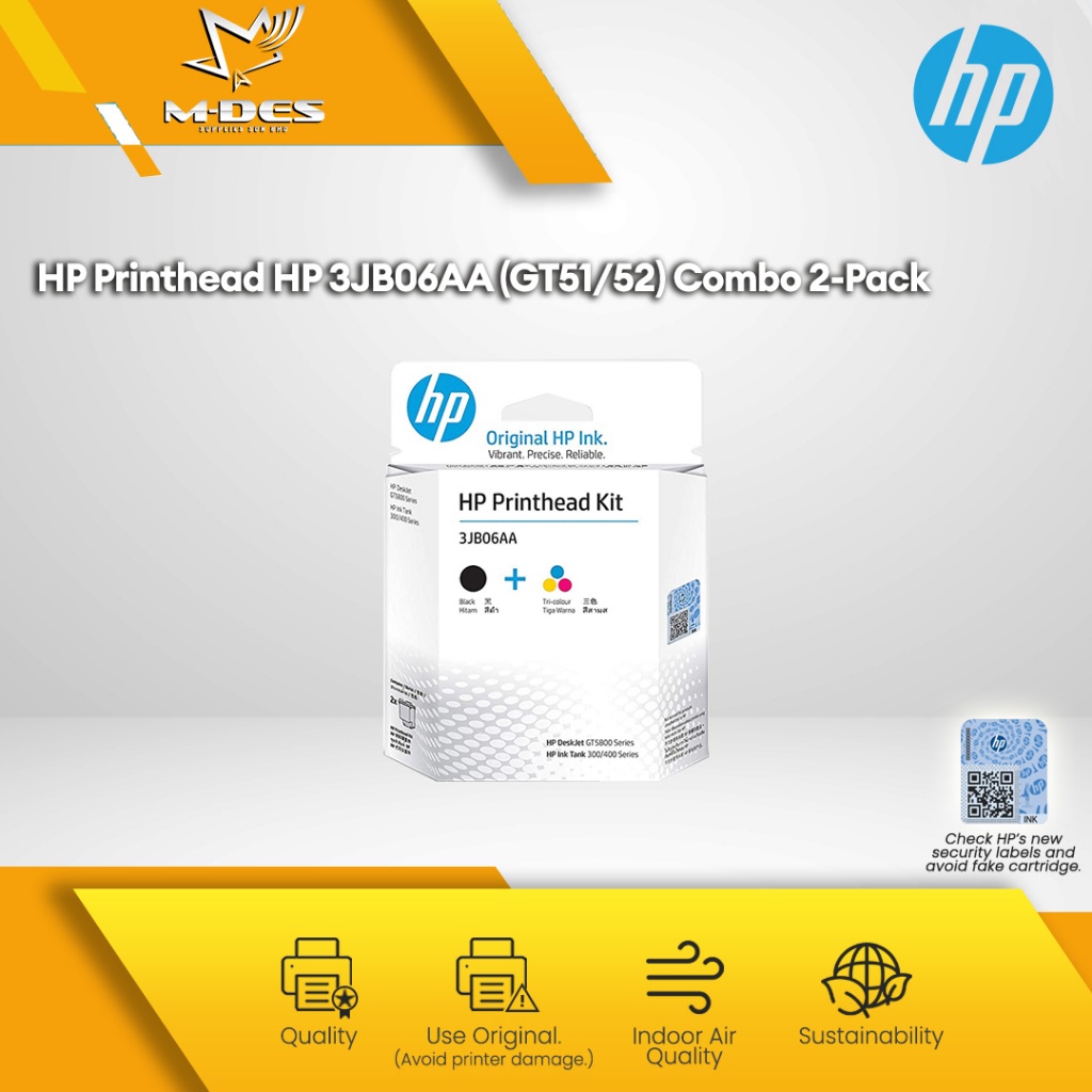 Hp Gt Gt Black Tri Color Combo Printhead Replacement Kit