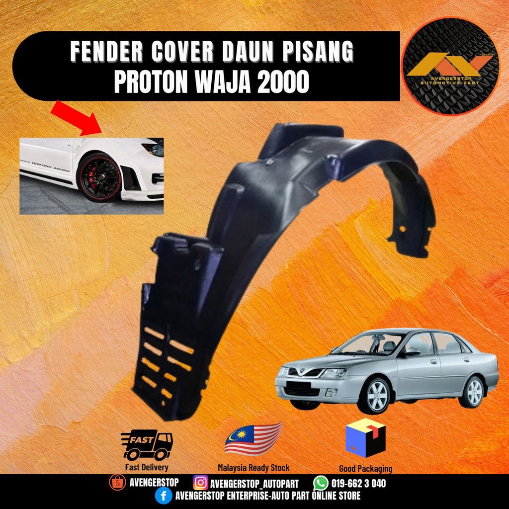 Proton Waja Fender Cover Liner Protector Daun Pisang Mmc