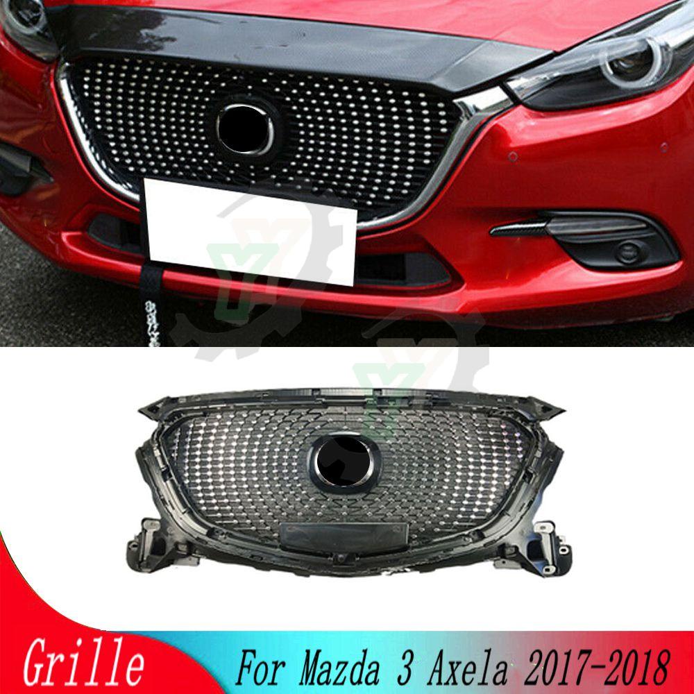 High Quality Modified Diamond Style Front Grille Mesh For Mazda Axela