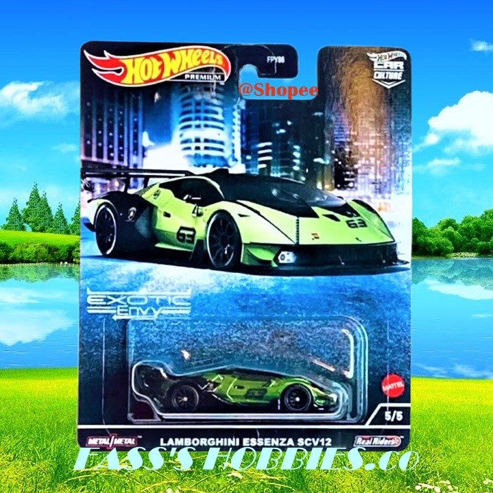 HOT WHEELS PREMIUM CAR CULTURE EXOTIC ENVY 2022 LAMBORGHINI ESSENZA