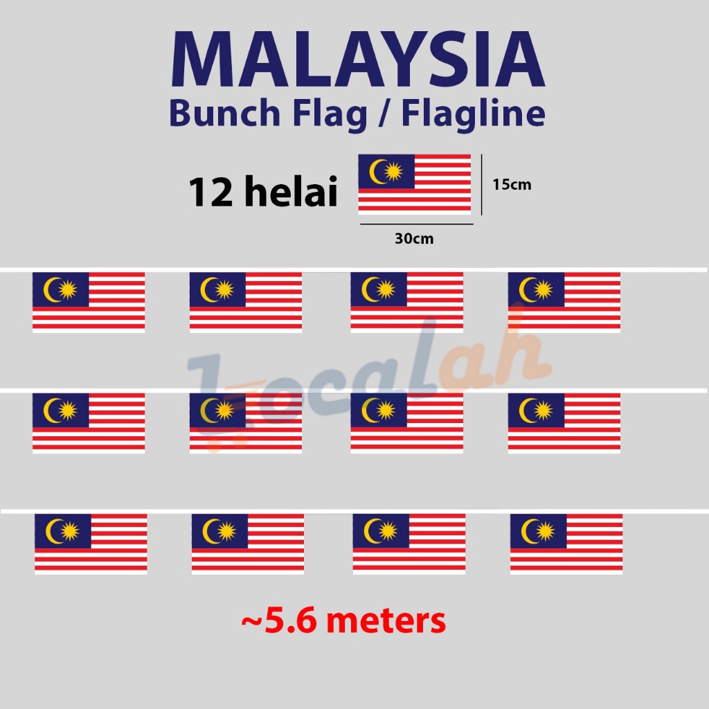 Malaysia Flagline Bunch Flag All States Bunch Flags Bendera