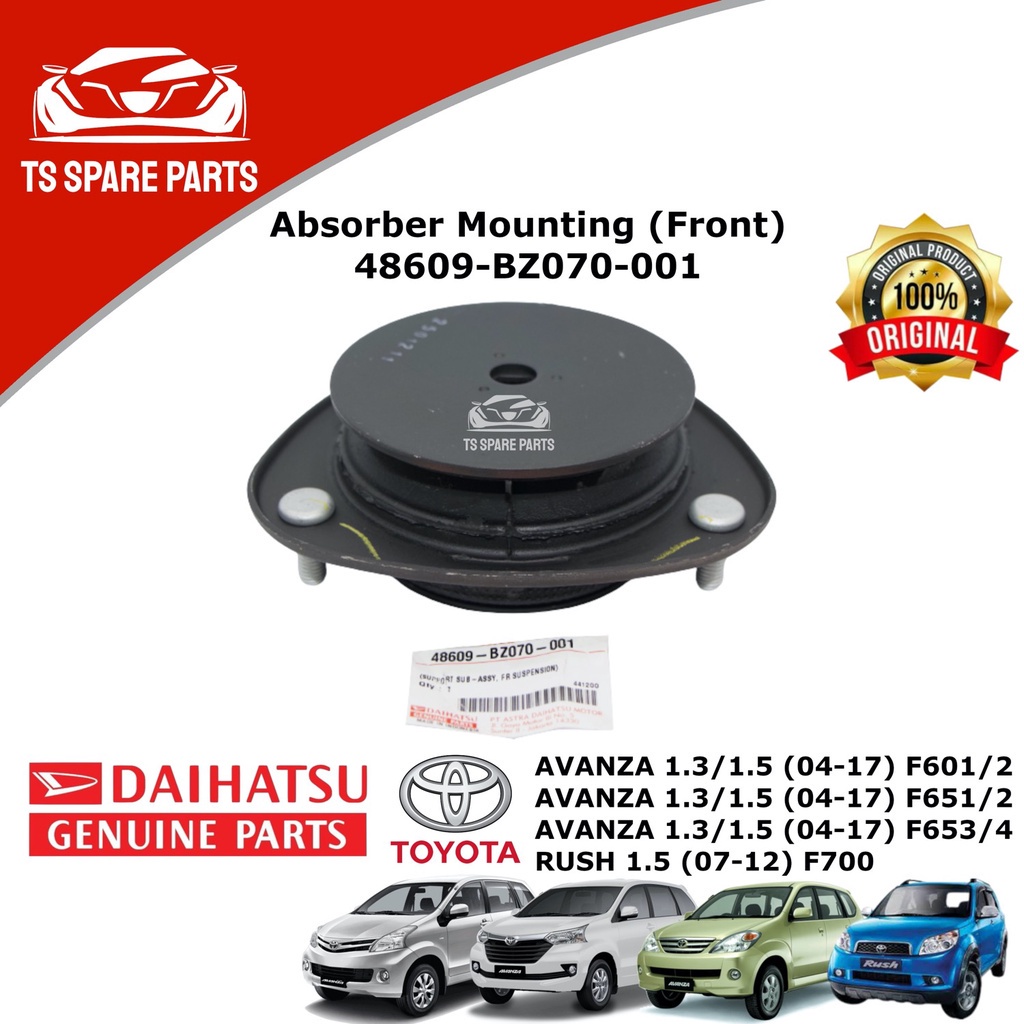 Toyota Absorber Mounting Front 48609 BZ070 001 Avanza Rush F601 2