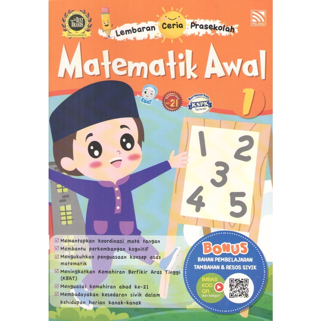 Pelangi Latihan Lembaran Ceria Prasekolah Matematik Prasekolah