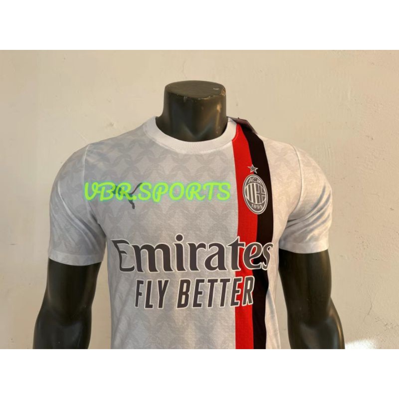 Ac Milan Away Kit Jersey Player Issue Shopee Malaysia