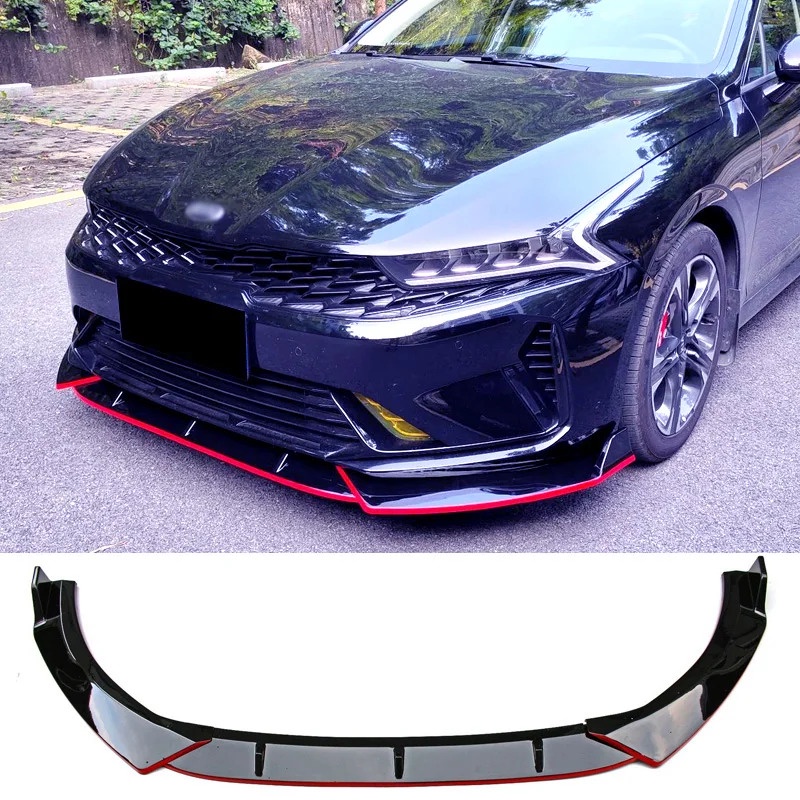 Carbon Surface Splitter Front Bumper Spoiler Skirts Protector Plate Lip