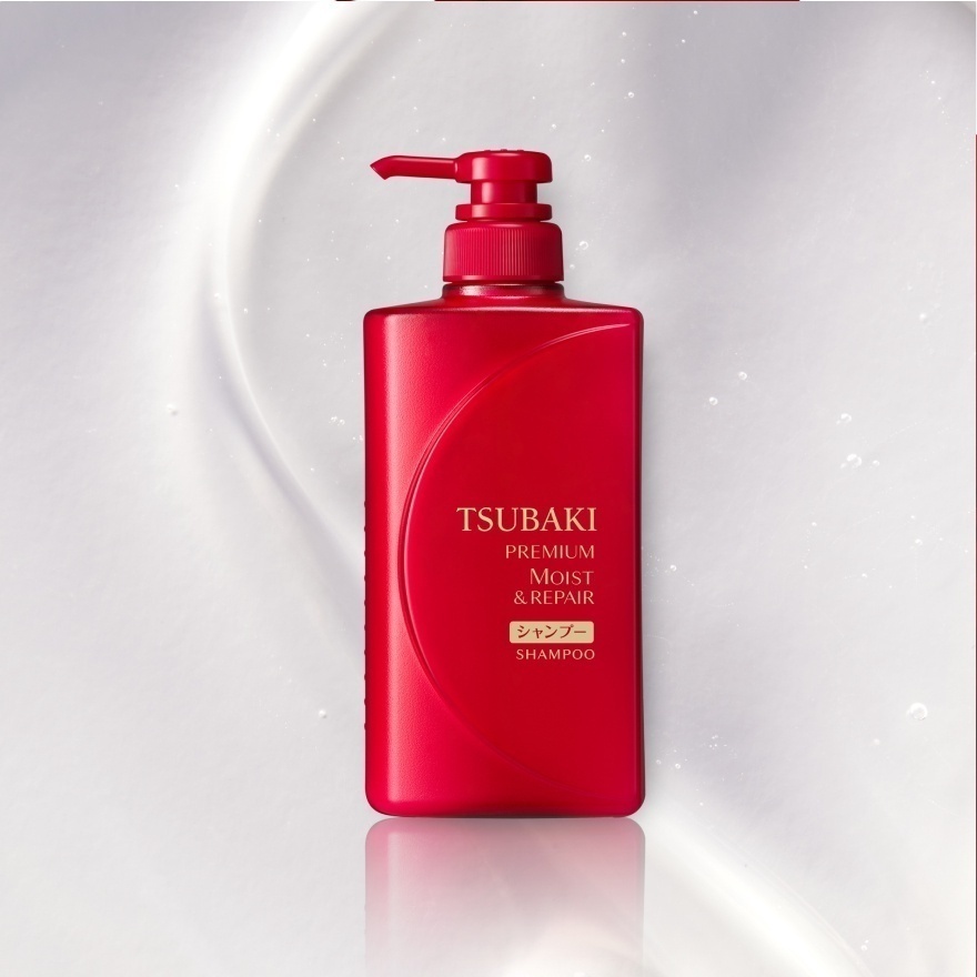 TSUBAKI Premium Moist Shampoo 490ml Shopee Malaysia