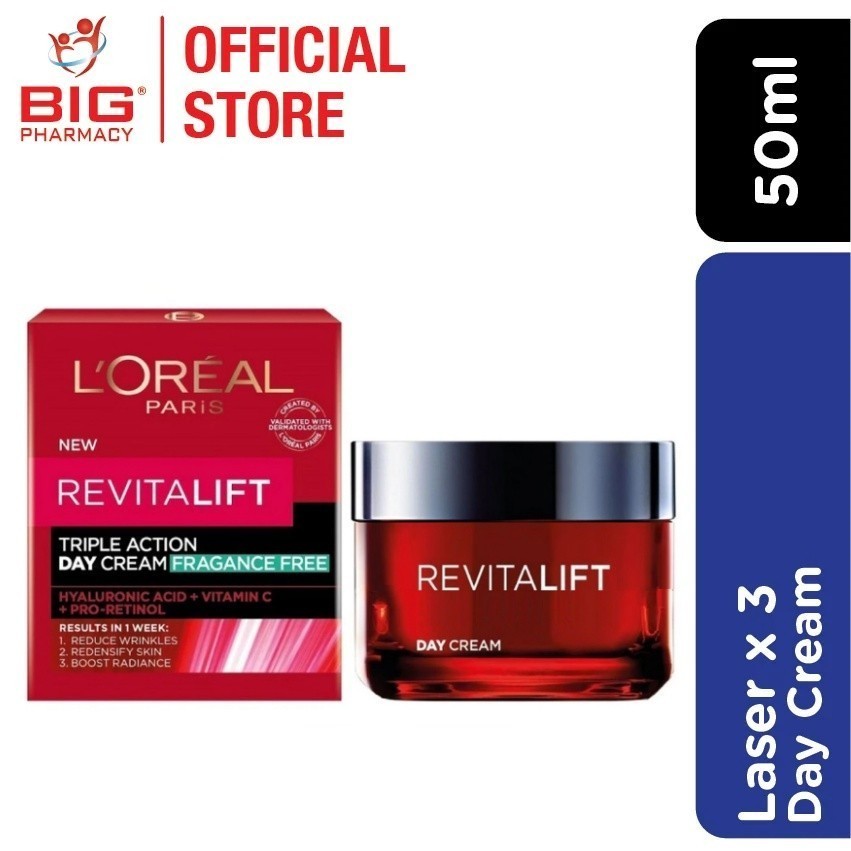 L Oreal Revitalift Laser X3 Day Cream 50ml Shopee Malaysia