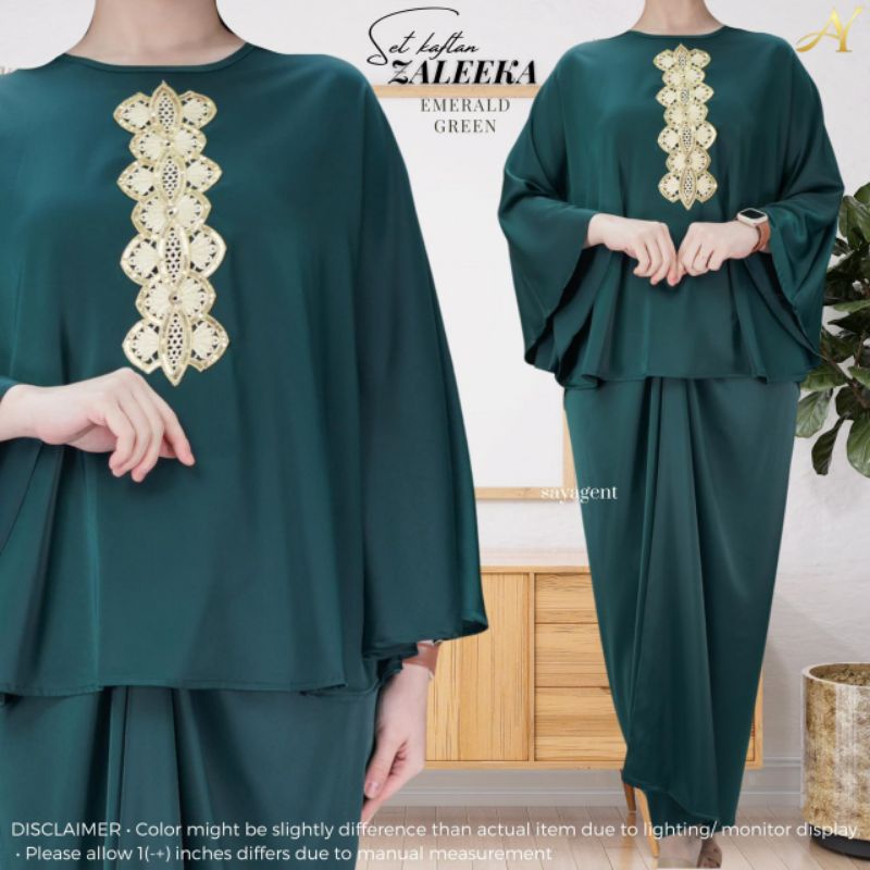 FREE SIZE KURUNG ZALEEKA MINI KAFTAN SET WITH PARIO TUNANG ANNUAL