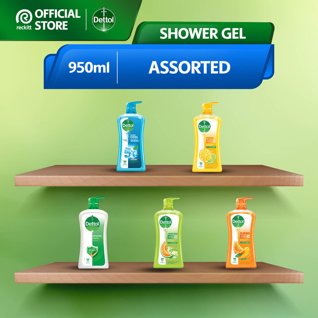 Dettol Shower Gel Antibacterial Body Wash Ml Original Instant Cool