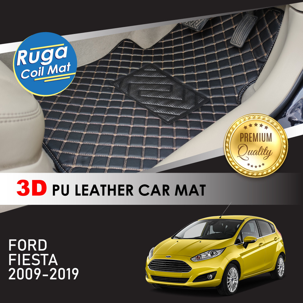 Ford Fiesta D Pu Leather Car Carpet Karpet Kereta