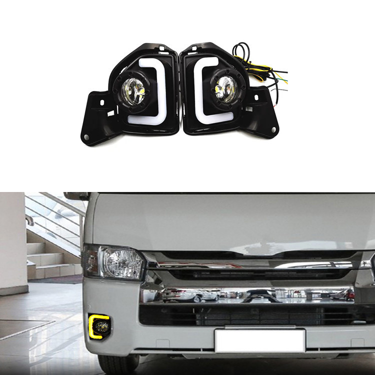 Car Flashing Pcs Led V Abs Car Fog Lamp Drl Daytime Running Light