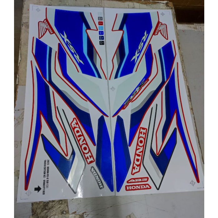 Stiker Sticker Body Stripe Cover Set 3 Honda Rsx Rsx150 Rsx 150 Trico