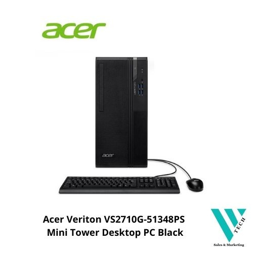 Acer Veriton Vs G Ps Mini Tower Desktop Pc Black I Gb