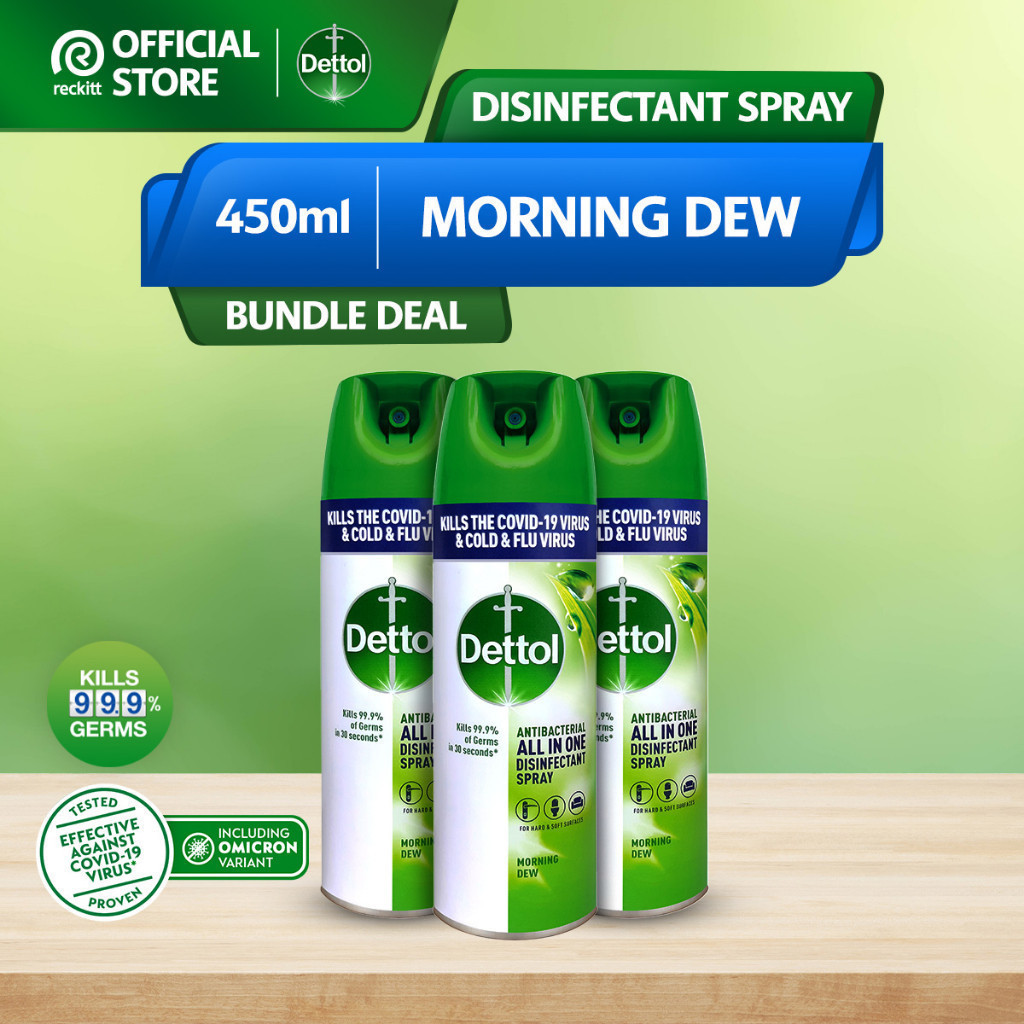 Ltd Dettol Antibacterial Disinfectant Spray Morning Dew Ml Bundle