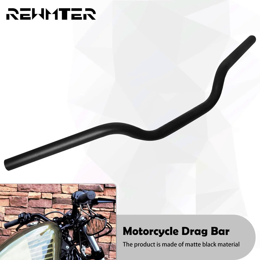 Universal Motorcycle Mm Drag Handlebar Cafe Racer Black Handle Bar