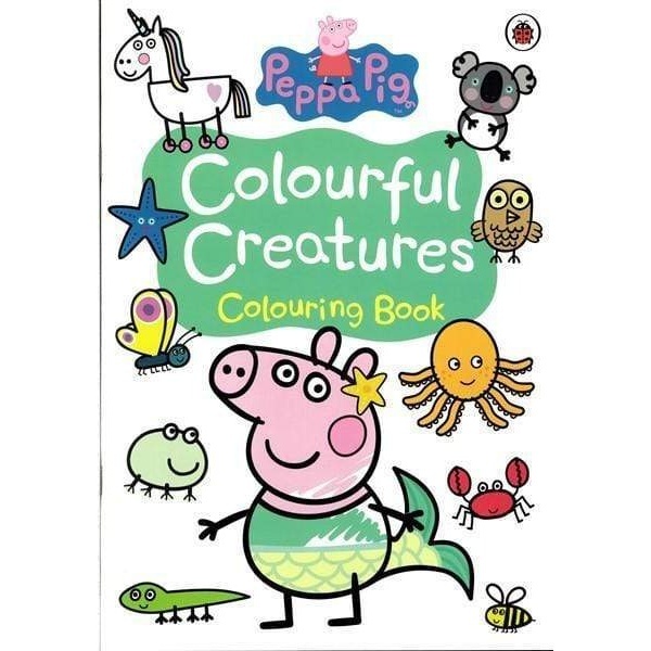 Bbw Peppa Pig Colourful Creatures Colouring Book Isbn