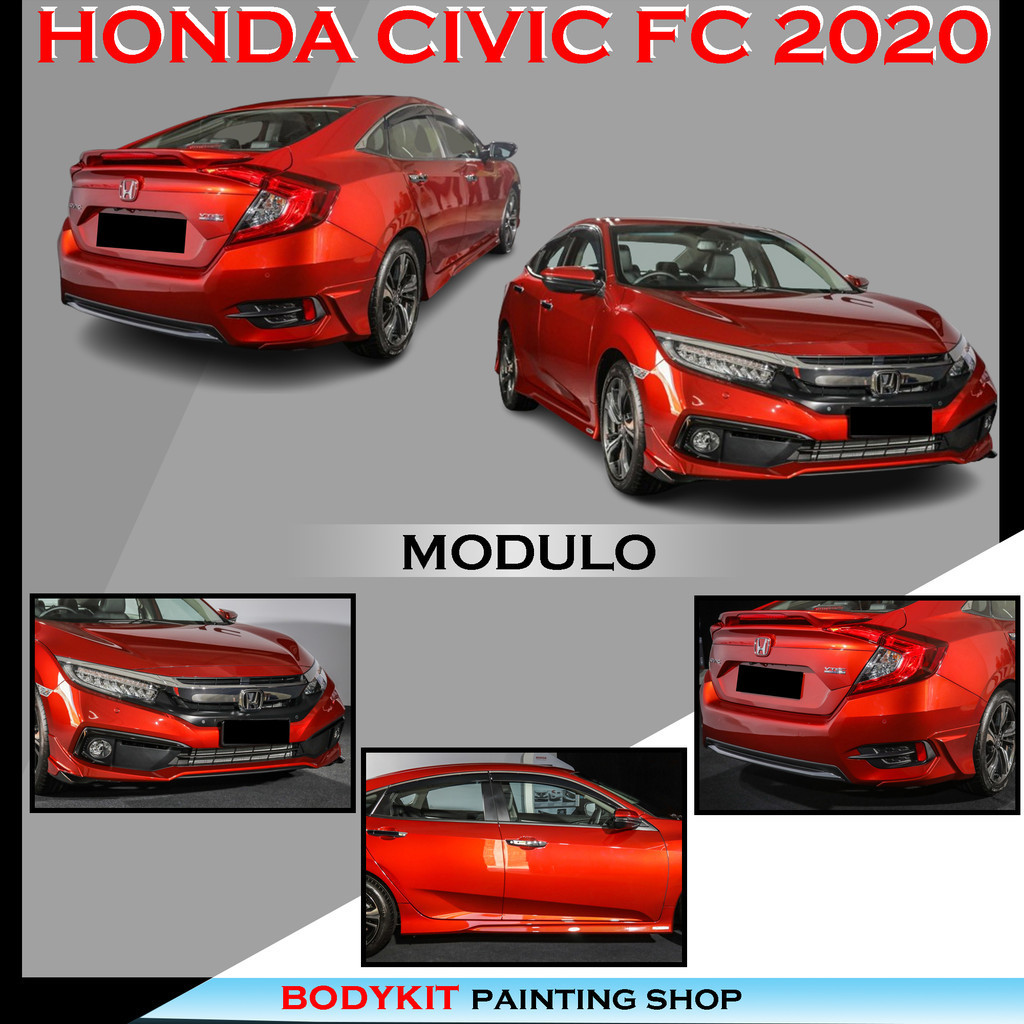 Honda Civic Fc Mdl Full Set Front Skirt Side Skirt Rear Skirt