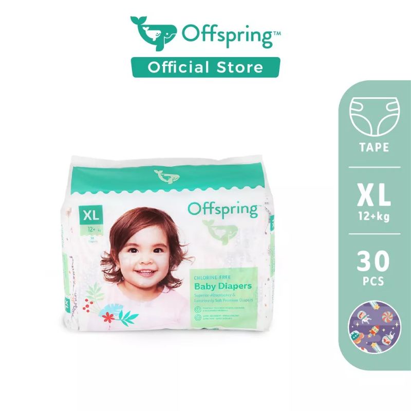 Offspring Fashion Diapers XL Tape 30pcs Shopee Malaysia