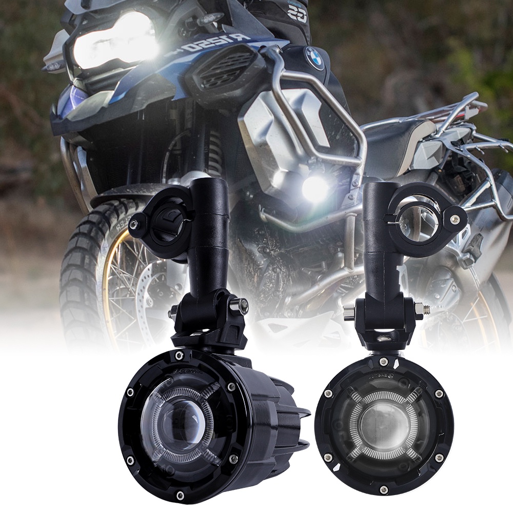 Universal Angel Eyes Fog Light W Auxiliary Light Drl Motorcycle